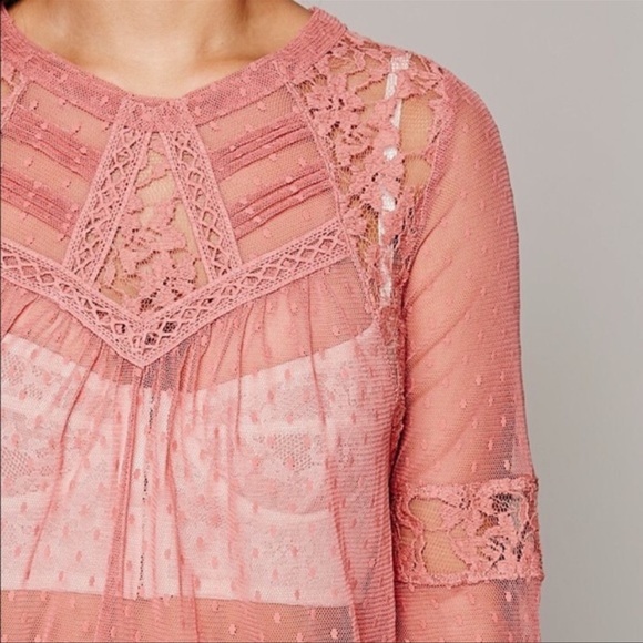Free People Modern Romance Top Sz Medium - Picture 2 of 6